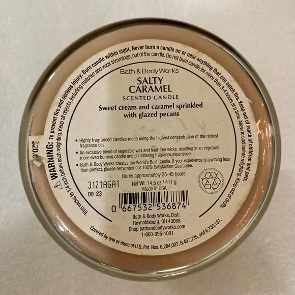 Salty Caramel Bath & Body Works Candle - Picture 5 of 6